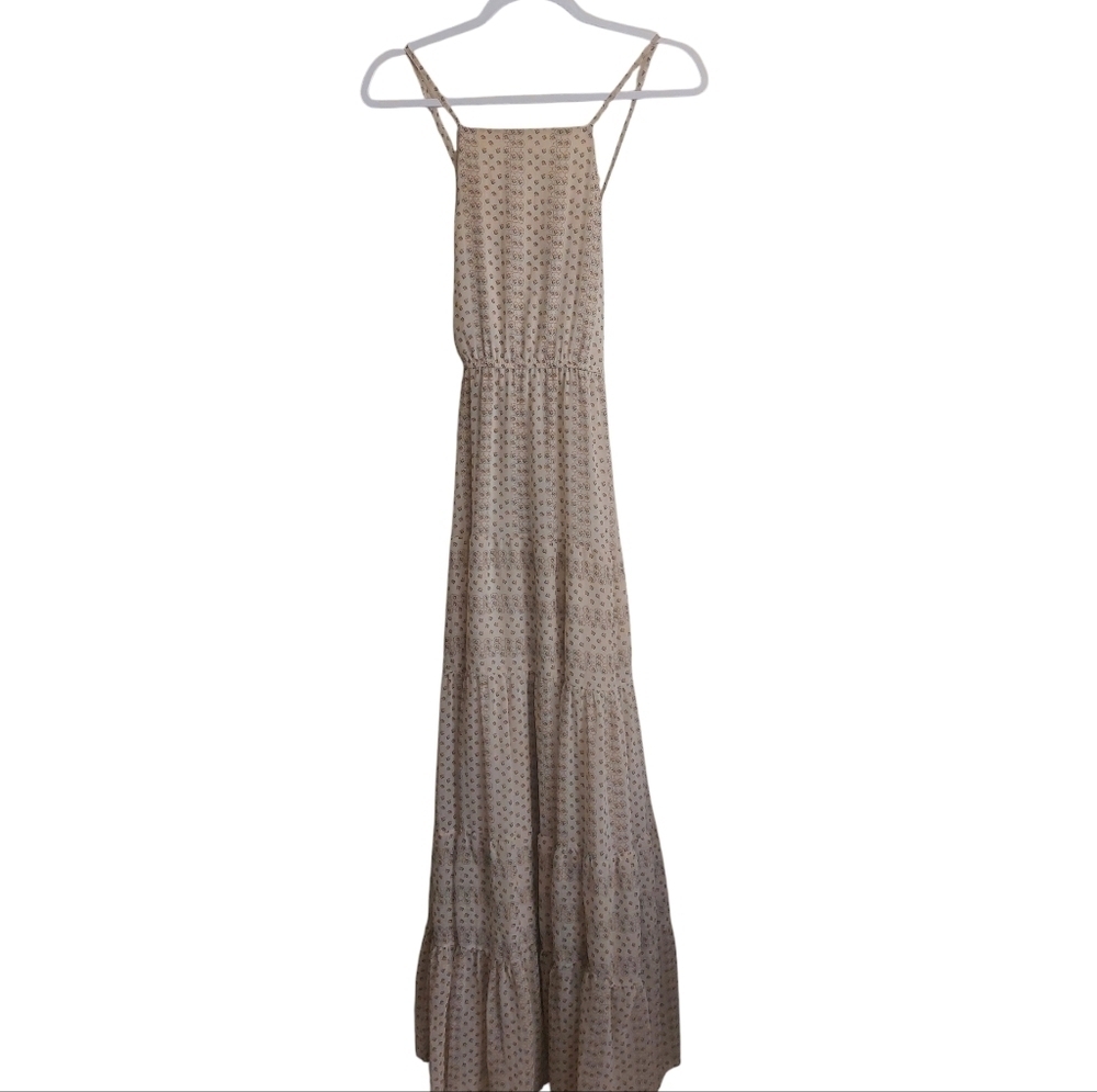 Forever 21 Spaghetti Strap Floral Print Layered Maxi Dress- size M